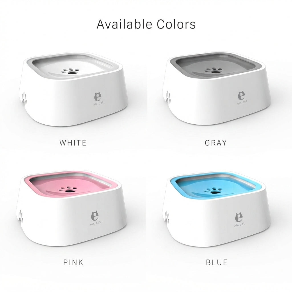 Dog Drinking Water Bowl with Floating Design - Non-Wetting, Non-Skid, Large Capacity