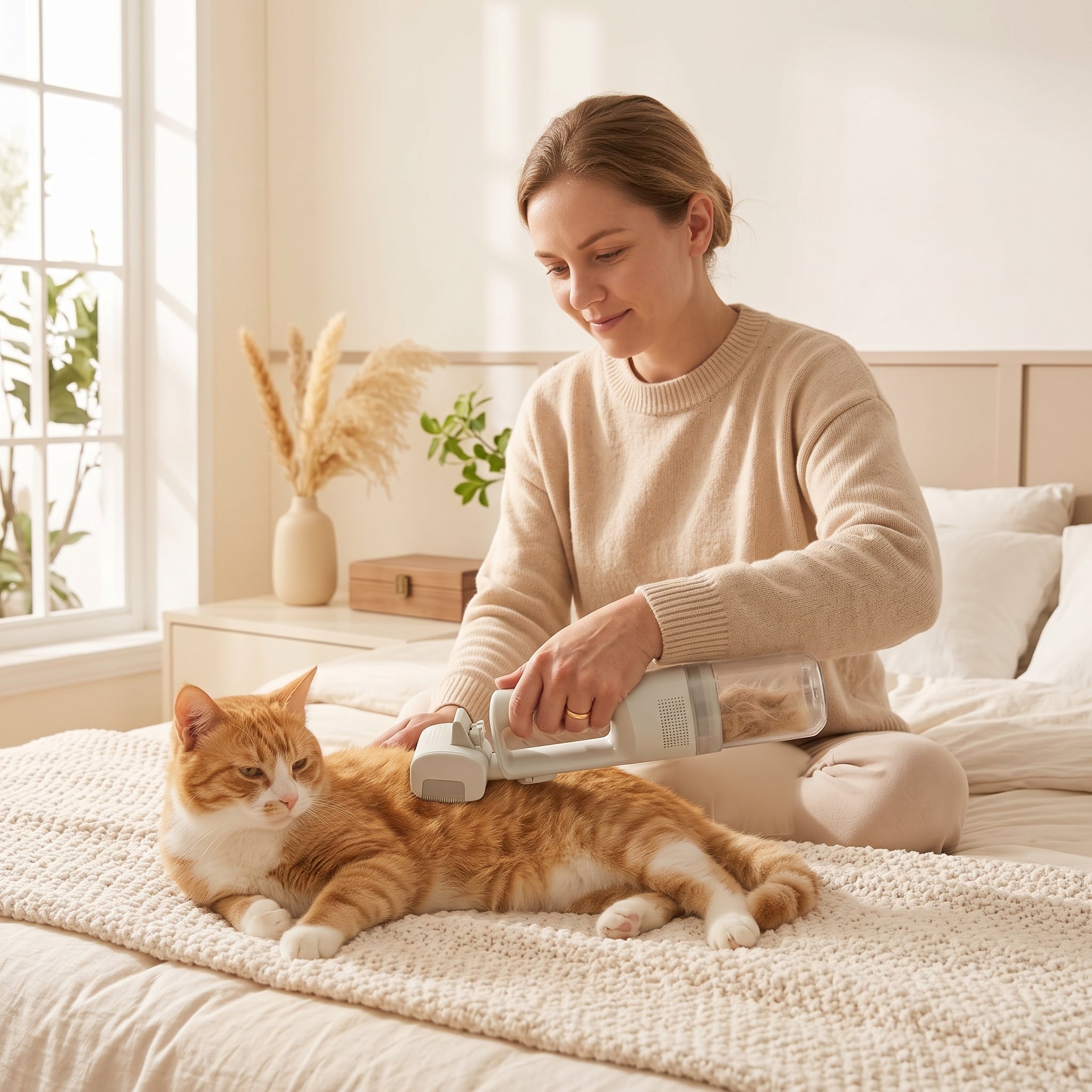 5-in-1 Cordless Pet Grooming Vacuum Kit for Dogs & Cats – Deshedding & Hair Cleanup