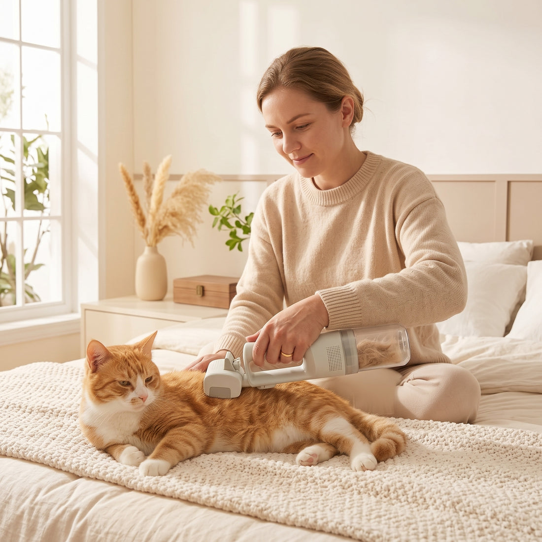 5-in-1 Cordless Pet Grooming Vacuum Kit for Dogs & Cats – Deshedding & Hair Cleanup