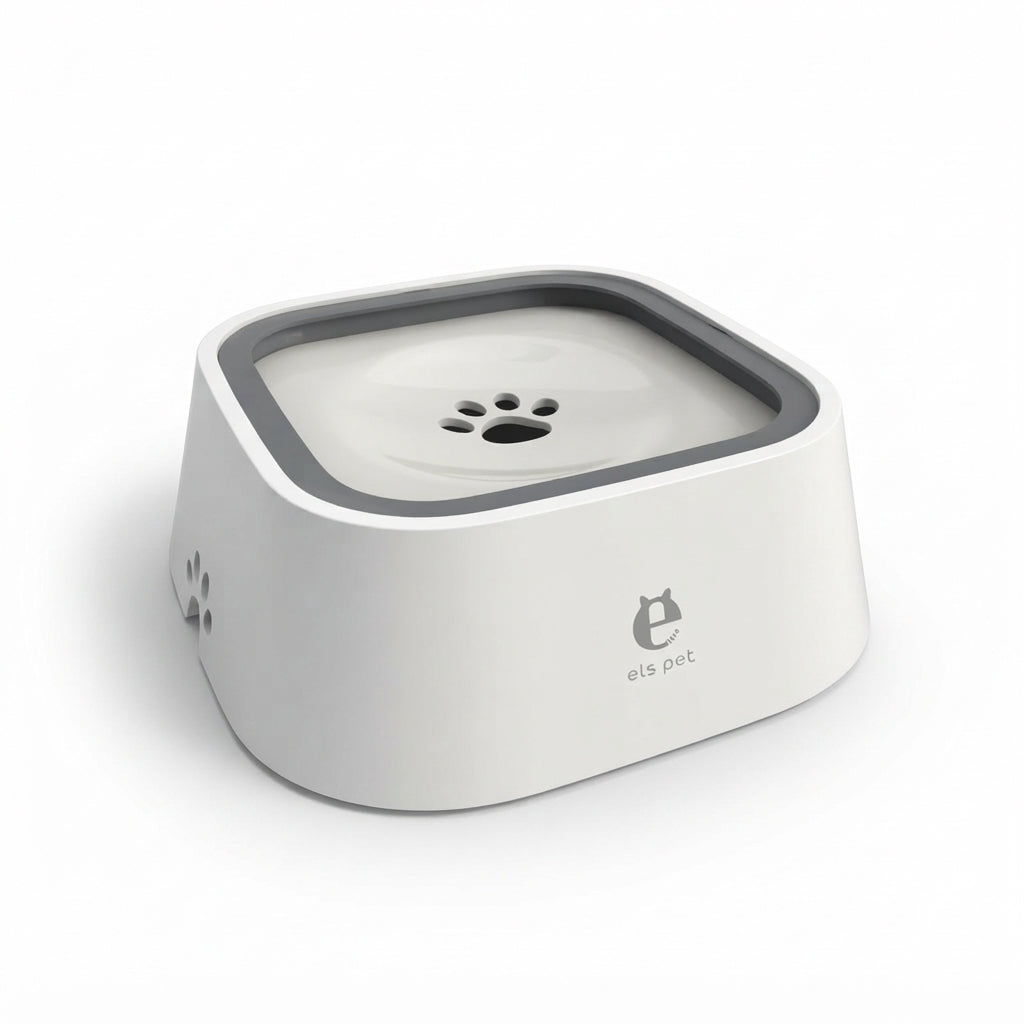 Dog Drinking Water Bowl with Floating Design - Non-Wetting, Non-Skid, Large Capacity